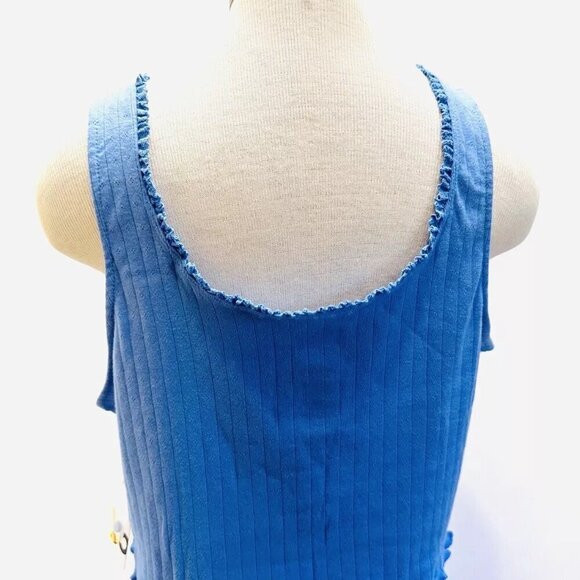 NWT SO GOODS FOR LIFE Juniors Sleeveless Pullover Hensley Neck Blue Shirt XXL - Picture 7 of 9